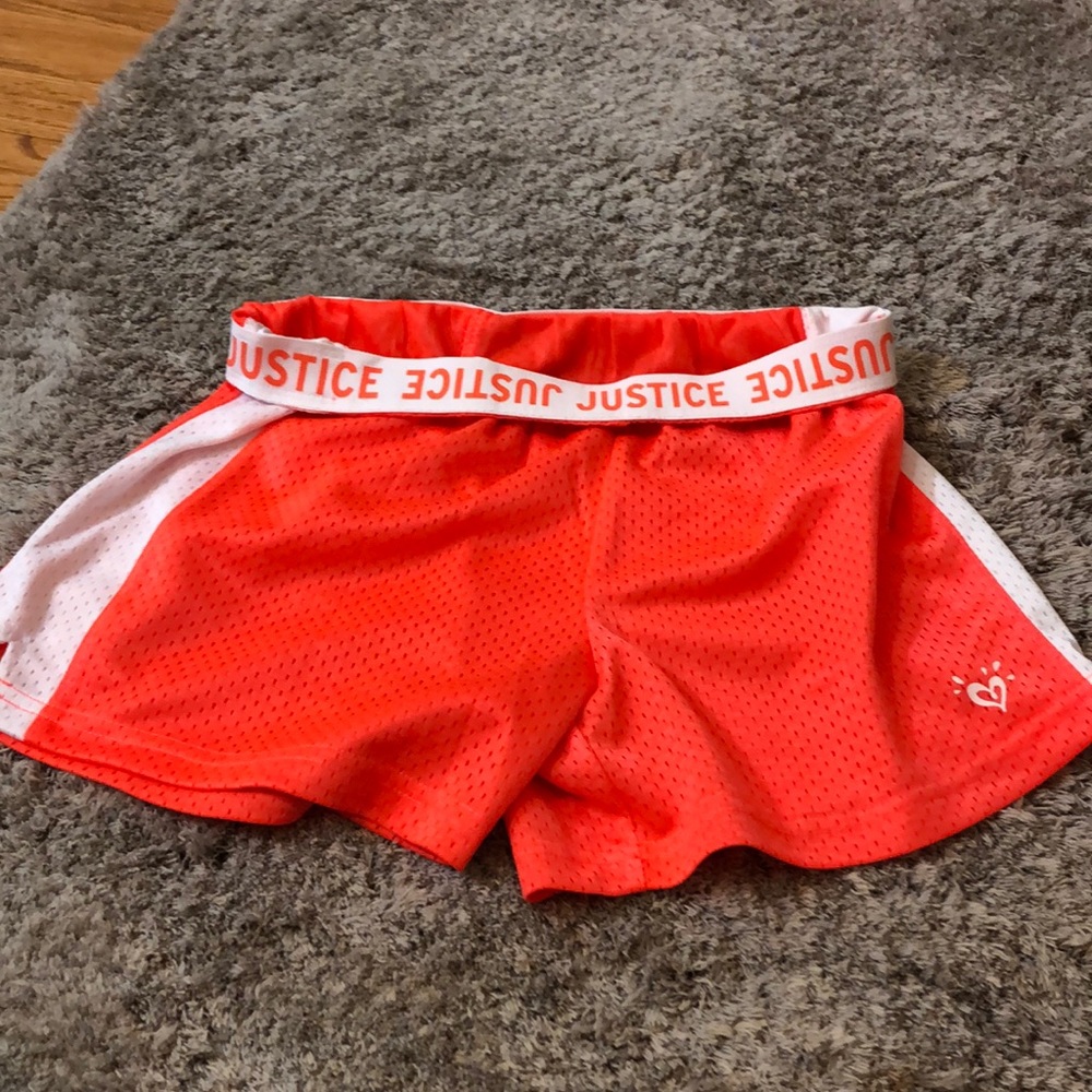 Orange girls shorts size 12